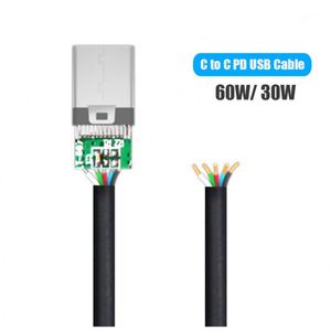 Loạ<span class=keywords><strong>i</strong></span> C Cáp PVC Chất Liệu Đúc 30W PD Trắng/Đen Cáp Dữ Liệu Sync Nhanh Phí USB C Cáp - Product Image 3
