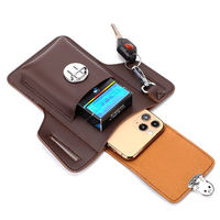 Étui universel pour téléphone portable en cuir PU multifonction avec boucle de ceinture, étui universel pour téléphone portable pour iPhone