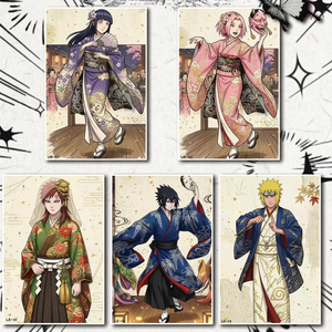 Planche d'art Anime Nijia, carte à collectionner personnalisé<span class=keywords><strong>e</strong></span>, personnage de manga japonais, bord doré, planche Shikishi pour la décoration murale de la chambre des fans, cadeau - Product Image 3