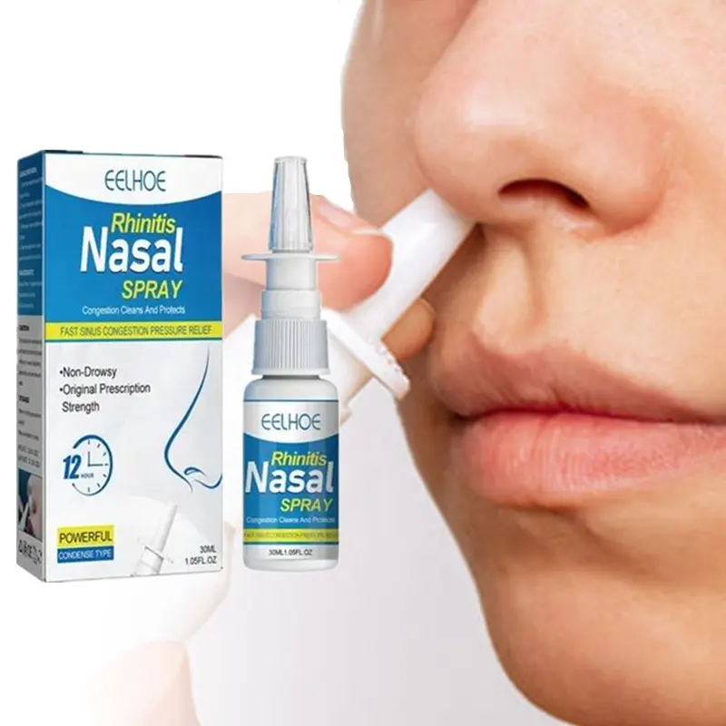 Spray nasal Eelhoe para rinite, limpeza nasal, hidratante para feridas, hidratante para rins, spray para aliviar o espirro, líquido para cuidados com o nariz
