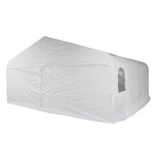 Abri de voiture portable en acier imperméable de luxe à bas prix, auvent de voiture avec toit en arche pour utilisation en entrepôt, abri de voiture double - Product Image 5