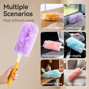 Professional Microfiber <strong>Cleaning</strong> <strong>Duster</strong> with Fixed Plastic Handle Disposable Electrostatic <strong>Duster</strong> Refills for Car <strong>Cleaning</strong> - Product Image 6
