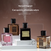 Diffuseur de parfum d'ambiance en verre grande capacité 500 ml, ornement d'aromathérapie luxueux à brancher, forme carrée pour chambre à coucher