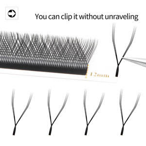 Extensiones de Pestañas XIUSUZAKI con Triple Punta en Forma de YY, 0.07mm, Cilios de Volumen Brasileño, Pestañas de Visón Sintético <span class=keywords><strong>Y</strong></span>, Extensiones de Pestañas <span class=keywords><strong>YYY</strong></span> - Product Image 3