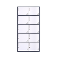 Meubles de bureau en métal durables Almirah Armoire à vêtements à bord étroit Utilisation de bureau scolaire 2 3 4 6 9 10 Casier de portes