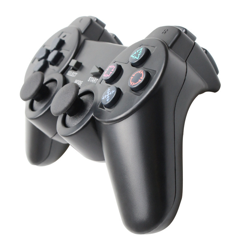 Factory Wholesale in Stock 2.4G <strong>PS2</strong> <strong>Controller</strong> Dual Vibration Transparent Snowflake 2.4G <strong>PS2</strong> <strong>Wireless</strong> Game <strong>Controller</strong>