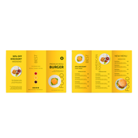 Personnalisé A2 A3 A4 A5 affiche commerciale/dépliant/dépliant/impression de menu vente en gros