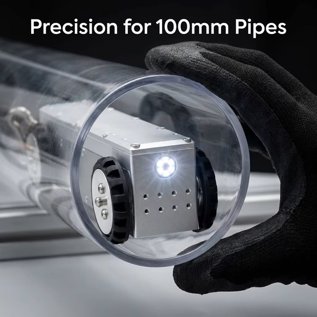 WIFI Controlled Mini Pipe Inspection Robot DN100-DN500 CCTV Crawler Camera Real-time APP Monitoring Meter Counter IP67 Original