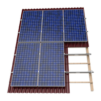Système de supports de montage solaire inclinables pour toit plat OEM de haute qualité, résistant au vent (60 m/s) et à la neige (3 KN/m²)