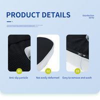 Coussin de siège ergonomique en mousse à mémoire de forme Coussin de siège de bureau orthopédique Coccyx Soulagement de la douleur Coussin de siège de voiture haute densité
