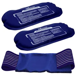 2 Reusable Hot and Cold Ice Packs for Injuries Reusable Gel Wraps Adjustable & Flexible for Knees, Back, Shoulders, Arms and Leg