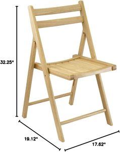 Juego de Sillas Plegables de Teca, Taburete de Madera, Sillas Colgantes Plegables de Bambú de 4 Piezas para Exteriores - Product Image 4