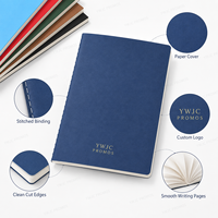 Carnet en papier kraft vintage avec logo personnalisé, A5 B5, reliure cousue, couverture souple, journal pour la promotion scolaire