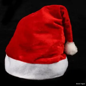 High-End Thickened Velvet Short Plush European and American Style <strong>Christmas</strong> <strong>Hat</strong> for Adults and <strong>Children</strong> Universal - Product Image 1