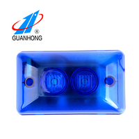 Sirena Estroboscópica con Cable GL-09 DC12V Azul ABS, Mini Sistema de Alarma de Seguridad para el Hogar con Luz Intermitente