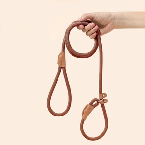 Hot Sale Pet Accessories Nylon Durable Pet Cat Dog Leash Round Rope P Rope Prevent <strong>Getting</strong> <strong>Lost</strong> Luxury cat Dog Cowhide Leash - Product Image 1