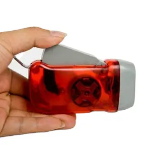 Camping Outdoor 3 LED Hand Crank Flashlight for kids