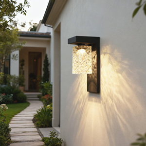 Luces de pared para exteriores, luces de pared para patio, iluminación de patio con energía solar, luces para puertas de entrada, luces de pared para villas, luces de pared para exteriores - Product Image 4