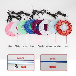 Tira de luces Led de circulación diurna para coche, luz de decoración Exterior de 120cm, lámpara atmosférica Flexible para coche - Product Image 3
