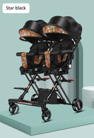 JXB 2022 Poussette double légère d'été pas chère, siège réversible, pliable, poussette pour bébé, poussette double pour bébé