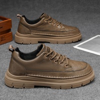 Chaussures décontractées basses en PU respirantes à semelle souple pour hommes, nouvelle collection automne 2026, idéales pour étudiants et travail