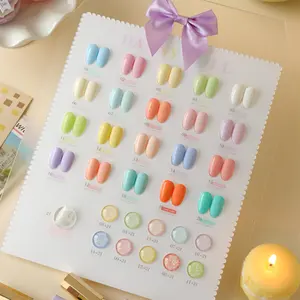 DANNY COLL vente en gros logo personnalisé ensemble de gel pour ongles couleur bonbon Macaron ensemble de vernis à gel UV de haute qualité