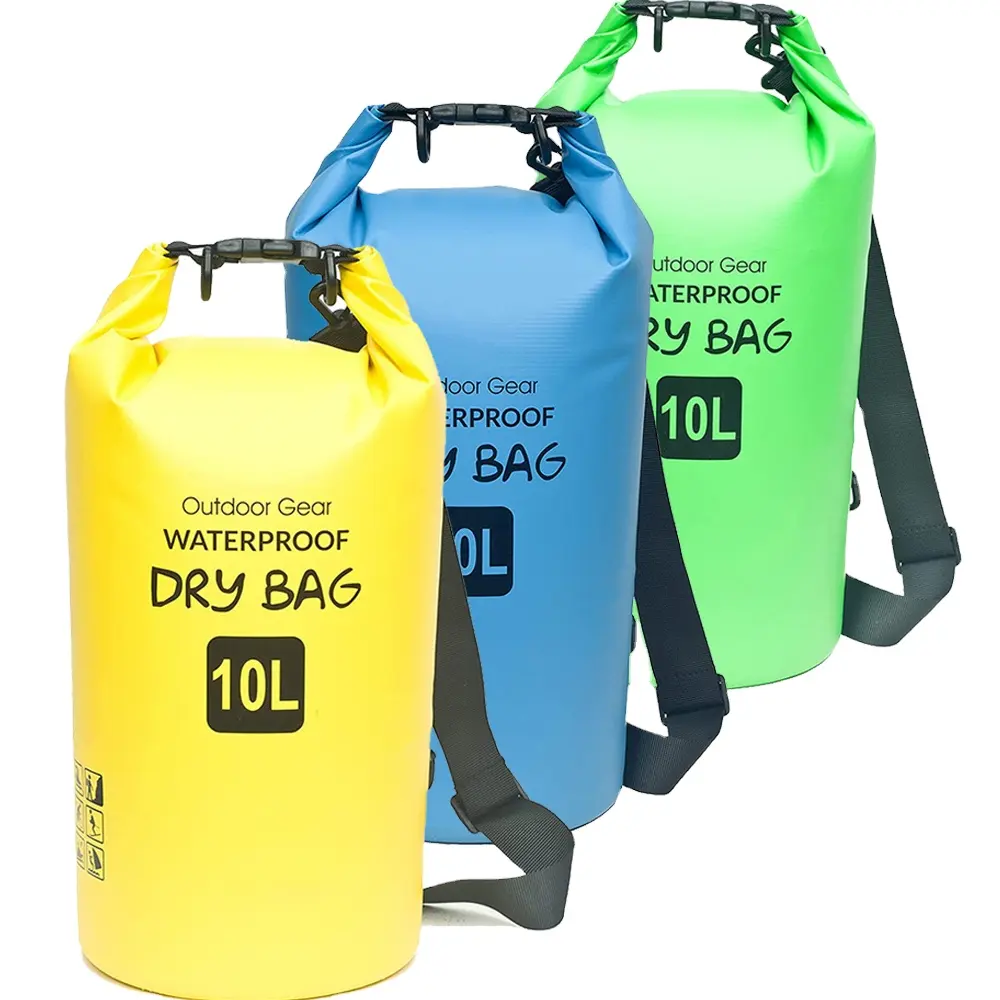 Lulusky Waterproof Roll Top Dry Compression Stuff Sack Swimming Bag for Kayaking Beach Rafting Boating Hiking Camping Fishing