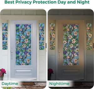 Nueva Flor <span class=keywords><strong>de</strong></span> lirio ventana <span class=keywords><strong>privacidad</strong></span> vidriera ventana película antiaspecto aislamiento térmico ventana pegatina <span class=keywords><strong>vinilo</strong></span> <span class=keywords><strong>para</strong></span> decoración <span class=keywords><strong>de</strong></span> <span class=keywords><strong>ventanas</strong></span> <span class=keywords><strong>de</strong></span> vidrio - Product Image 4