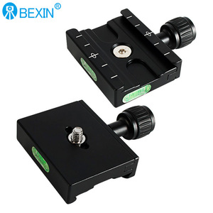 Plaque de fixation rapide en aluminium Bexin QR60 pour trépied avec niveau à bulle pour appareil photo numérique - Product Image 2