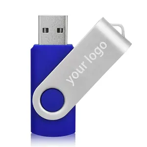 Nouvelle clé USB pivotante en métal 1 Go-128 Go USB 2.0/3.0 Stockage de données haute vitesse - Product Image 1