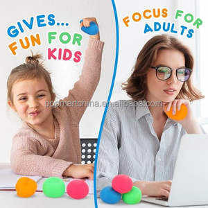 Pallina Antistress, Palla da Massaggio a Lenta Risalita, Giocattolo Sensoriale Divertente, Allenatore per le Mani - Product Image 4