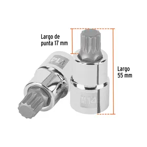 กล่อง6 Bristol M14ซ็อกเก็ตจุดสั้น1/2 "ไดรฟ์ทรูเปอร์ - Product Image 3