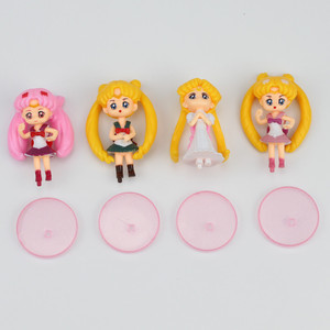 Sailor Moon Cake Decorations 6cm Dolls Reusable Birthday Cake Toppers 4-Piece Set - Product Image 3