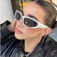 Nouvelles lunettes de soleil unisexes à monture intégrale UV400 de style cyberpunk steampunk transfrontalier européen et américain, lunettes de sport futuristes de style Y2K