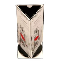 Support de menu de table rotatif en acrylique transparent pour photos, idéal pour restaurants, cafés, clubs, bars – Personnalisable en taille et couleur – Présentoir publicitaire