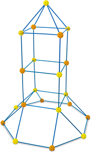 Set di 72 Cubi per Costruzioni Educative per Bambini, <span class=keywords><strong>Gioco</strong></span> Divertente per Famiglia, Uso Interno ed Esterno, Certificato di Sicurezza, in Plastica Colorata - Product Image 6