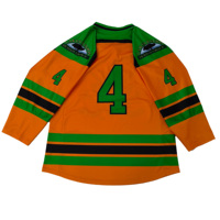 Jersey Hoki Es Premium Bernapas dengan Desain Cetak untuk Pemain Dewasa, Desain Merek Kustom untuk Performa di Lapangan, Tahan Lama