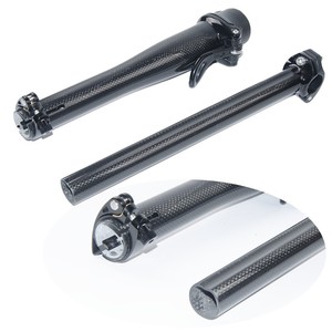 Bicicleta <span class=keywords><strong>Plegable</strong></span> de Fibra de <span class=keywords><strong>Carbono</strong></span>, Bicicleta de Ruedas Pequeñas, Tubo de Dirección Telescópico, Patrón 3K, Brillante/Mate, 580g - Product Image 2