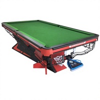 Table de billard chinoise 9 pieds à plateau en ardoise, poches en cuir véritable et construction robuste, prix abordable