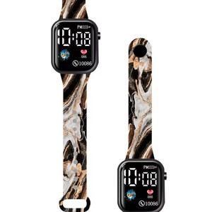 Reloj Digital LED de Estilo Chino al por Mayor 2026, con Textura de Mármol, Impresión Luminosa, Cuadrado, Personalizado, Electrónico, para Estudiantes - Product Image 6