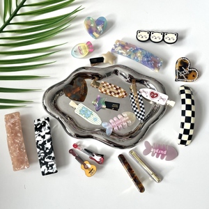 Pinzas para el cabello de diseño personalizado Qianjin, horquillas de acetato de MOQ bajo para mujeres, accesorios para el cabello - Product Image 3