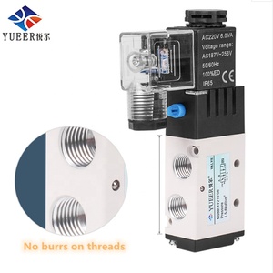 Yueer Trung Quốc Nhà Sản Xuất Tùy Chỉnh 5/2 Hợp Kim 24V Kiểm Soát Dòng Chảy <span class=keywords><strong>Solenoid</strong></span> Air Valves Aventics Van Khí Nén - Product Image 2
