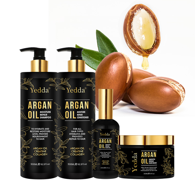 Professional Organic Argan Oil Shampoo For Adults Private Label For Curly Hair Herbal Moisturizing Anti-Dandruff Loss Relief