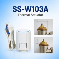 Actionneur thermique pour collecteur de chauffage radiant M30X1.5, conception traditionnelle, matériau PC+ABS anti-inflammable, garantie 2 ans
