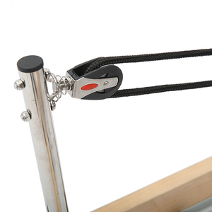 Réformateur de Pilates en bois pliable de qualité supérieure pour la conception d'économie d'espace de studio à domicile pour l'entraînement complet du corps et l'exercice de flexibilité - Product Image 2