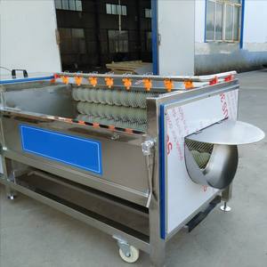 TEKFOOD Petite machine à laver et à éplucher les racines de pommes de terre à rouleau à <span class=keywords><strong>brosse</strong></span> industrielle Machine à éplucher les carottes et gingembre à vendre - Product Image 6