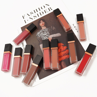 Gloss à lèvres longue tenue waterproof, rouge à lèvres mat nacré, gloss à lèvres facile à appliquer, marque privée, logo personnalisé, maquillage végétalien, vente en gros