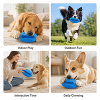 Maßgefertigtes Langlebiges Quietschendes Roboter-Hundespielzeug Gummi Zahnreinigungsspielzeug für Mittelgroße und Große Hunde