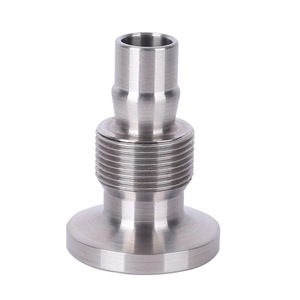 Tige usinée de précision en acier inoxydable avec bride et extrémité filetée pour la fabrication de tôles - Product Image 3