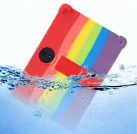 Coque de tablette en silicone souple et sûre pour enfants, durable, incassable, protection intégrale avec béquille pliable pour TCL TAB A1 Plus 9445X